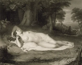 Ariadne, engraved by Asher Brown Durand